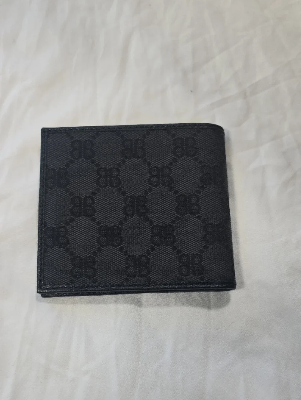 Balenicaga X Gucci Monogram Bifold Wallet